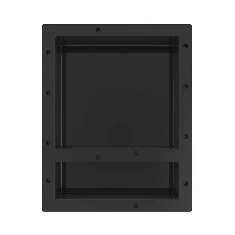 WOODBRIDGE SW1620D Shampoo/Soap Double Niche, Black