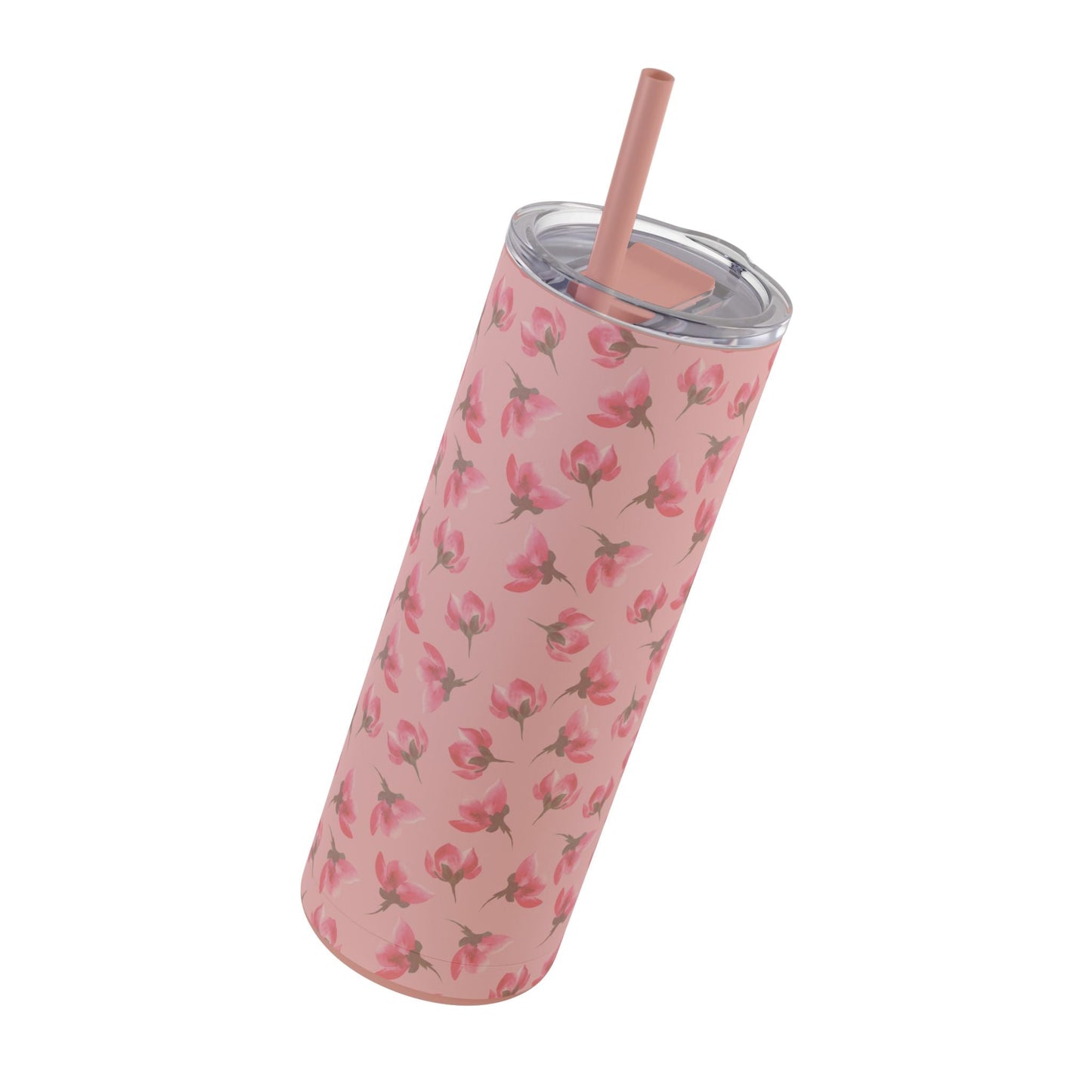 Customizable: Floral Pattern Tumbler, Personalized Gift for Coffee Lovers, Travel Mug for Women, Insulated Drinkware, Trendy Water Bottle