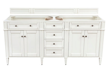 Brittany 72" Double Vanity in Bright White