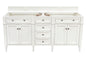Brittany 72" Double Vanity in Bright White