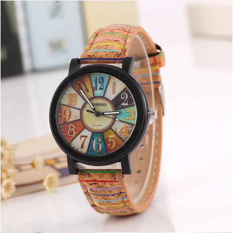 Vintage Leather Women Watch - Casual Quartz Wrist Watch Gift Clock