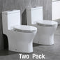 WOODBRIDGE T-0031 Short Compact Tiny One Piece Toilet with Soft Closing Seat, Small Toilet (2 -Pack)