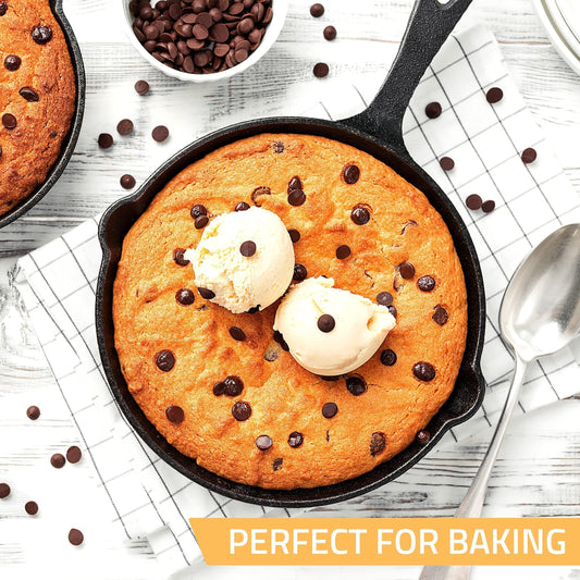 Versatile PreSeasoned Cast Iron Skillet Set of 3