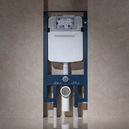 WOODBRIDGE In-Wall 0.8 GPF/1.60 GPF Dual Flus Toilet Tank Carrier System for 2 x 4 stud installation, WHTA001