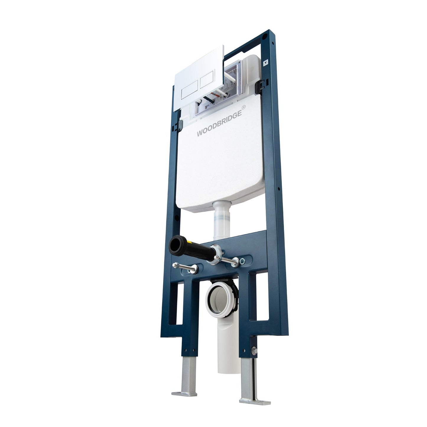 WOODBRIDGE In-Wall 0.8 GPF/1.60 GPF Dual Flus Toilet Tank Carrier System for 2 x 4 stud installation, WHTA001