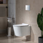 WOODBRIDGE Wall Hung 1.60 GPF/0.8 GPF Dual Flush Elongated Toilet with In-Wall Tank and Carrier System