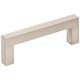 3" Center-to-Center Satin Nickel Square Stanton Cabinet Bar Pull