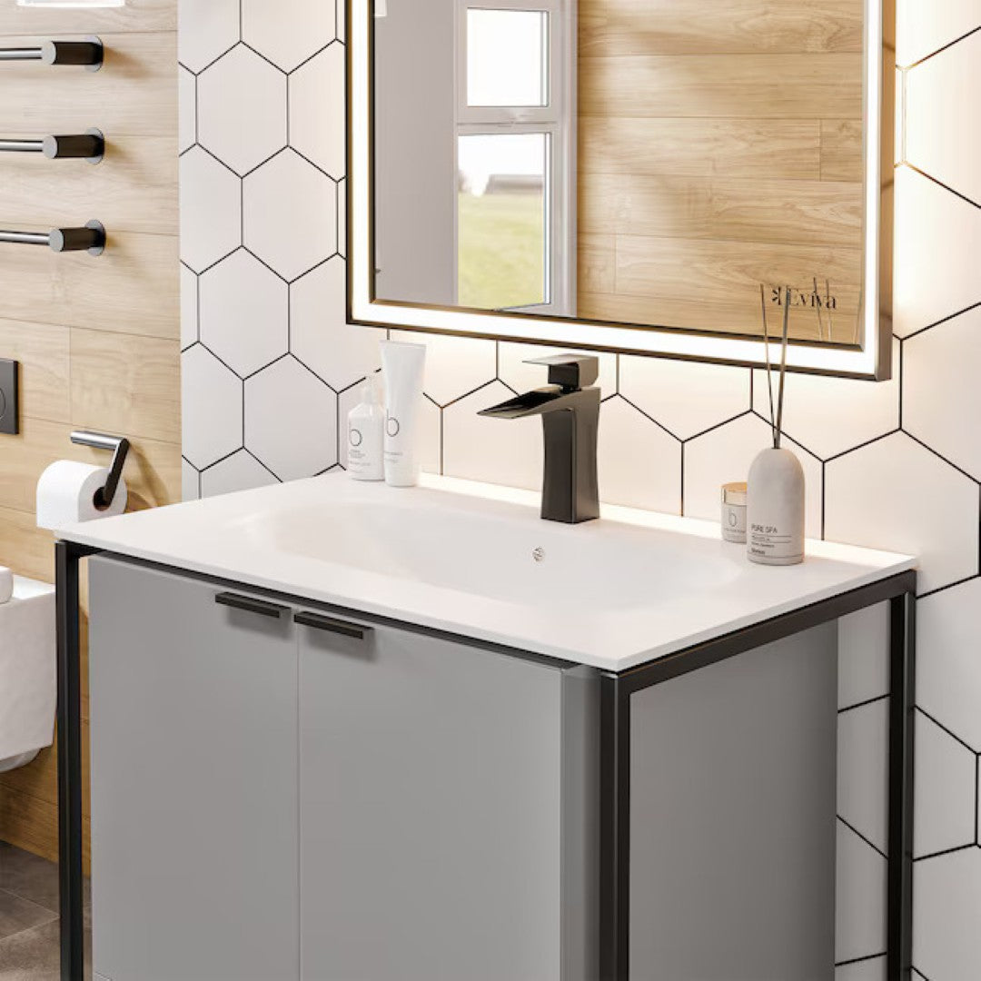 Eviva Moma Bath Vanity with Solid Surface Top and Integrated Sink (24"-32")