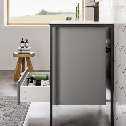 Eviva Moma Bath Vanity with Solid Surface Top and Integrated Sink (24"-32")