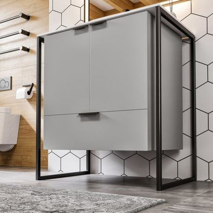 Eviva Moma Bath Vanity with Solid Surface Top and Integrated Sink (24"-32")