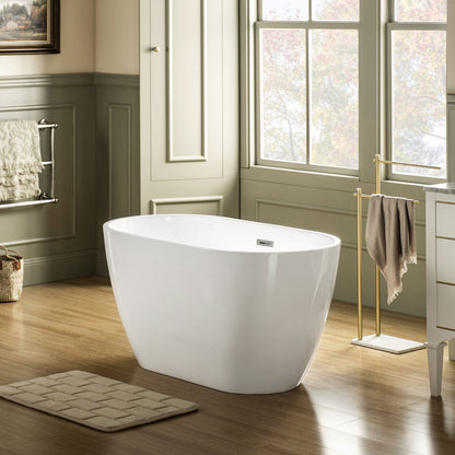 WOODBRIDGE 48" Acrylic Freestanding Bathtub Contemporary Soaking Tub
