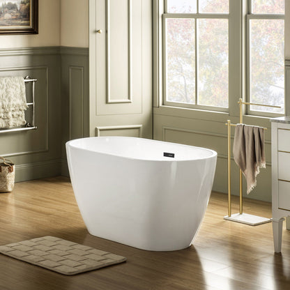 WOODBRIDGE 48" Acrylic Freestanding Bathtub Contemporary Soaking Tub