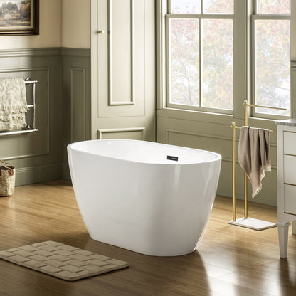 WOODBRIDGE 48" Acrylic Freestanding Bathtub Contemporary Soaking Tub