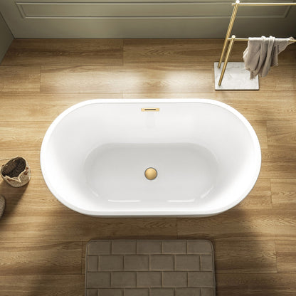 WOODBRIDGE 48" Acrylic Freestanding Bathtub Contemporary Soaking Tub