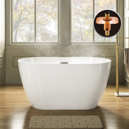 WOODBRIDGE 48" Acrylic Freestanding Bathtub Contemporary Soaking Tub