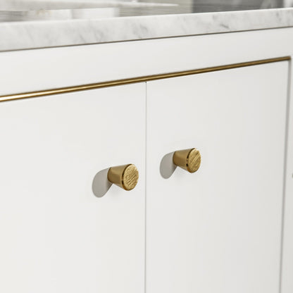 WOODBRIDGE Roma 49"x22"x38" Solid Wood Bath Vanity in White with Gold Hardware and Carrara Marble Top with 3 Pre-Drilled Holes, Roma-4821-White+CAVT4922D-8