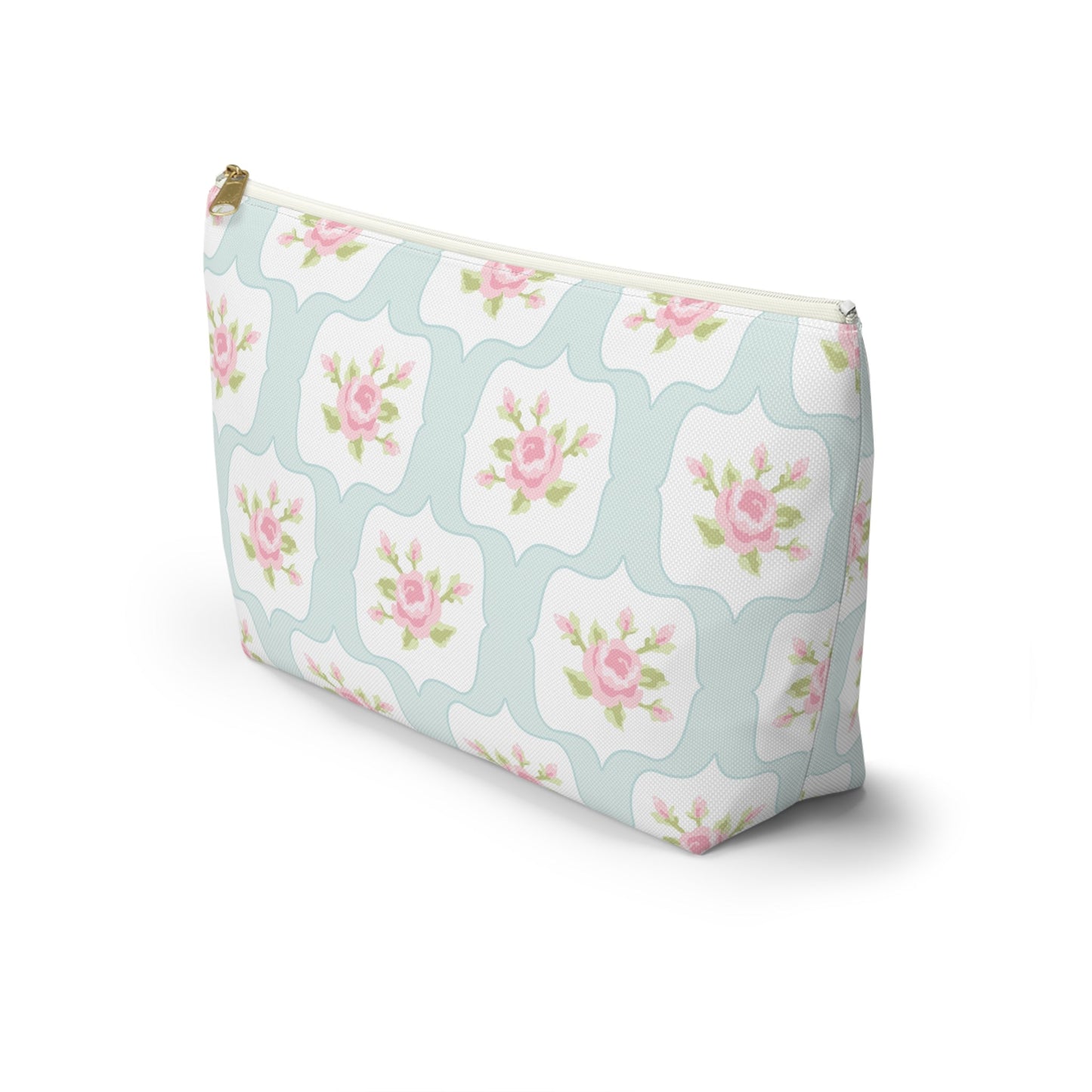 Customizable: Chic Floral Accessory Pouch, Makeup Bag, Cosmetic Case, Toiletries Organizer, Gift for Her