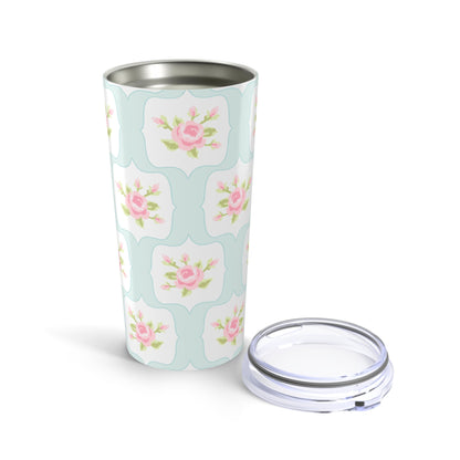 Customizable: Floral Tumbler, 20oz Insulated Travel Mug, Perfect Gift for Flower Lovers, Coffee, Tea, Drinkware for Home, Mother's Day, Spring Decor