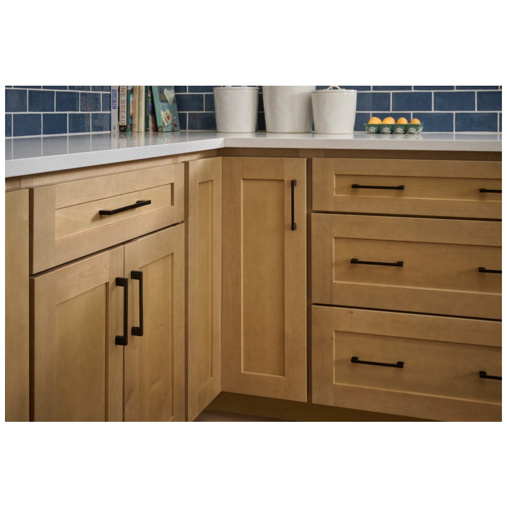 32 mm Center-to-Center Satin Nickel Square Sutton Cabinet Bar Pull