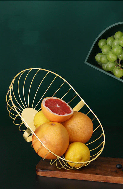 Metal Hollowed Out Fruit Vegetable Snack Tray Bowl Basket | Kitchen Essentials | Kitchen + Metal