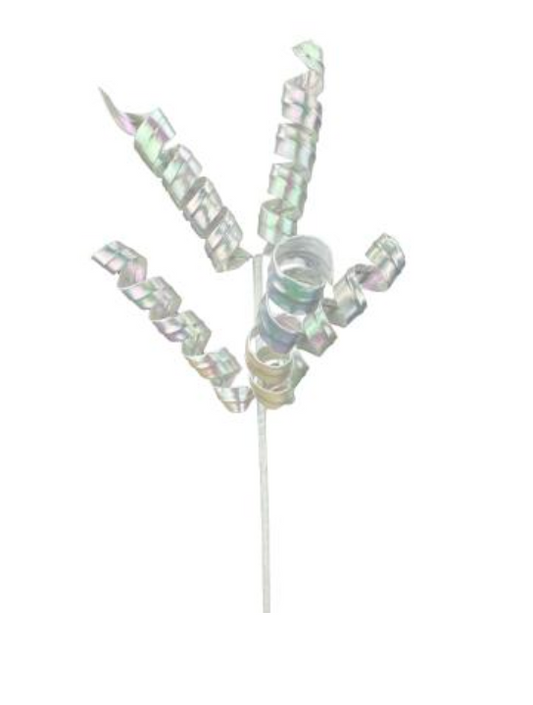 Pearlescent Frizzy Curly Pick H16 irridence