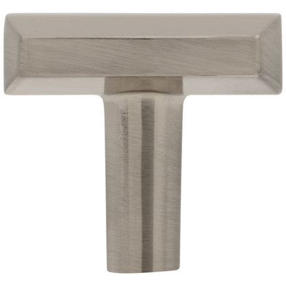 1-1/4"Overall Length Satin Nickel William Cabinet Knob