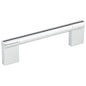 96 mm Center-to-Center Satin Nickel Knox Cabinet Bar Pull