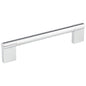96 mm Center-to-Center Satin Nickel Knox Cabinet Bar Pull
