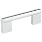 96 mm Center-to-Center Satin Nickel Knox Cabinet Bar Pull