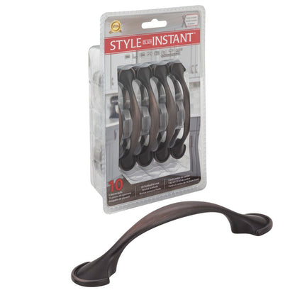 3" Center-to-Center Satin Nickel Watervale Retail Packaged Cabinet Pull