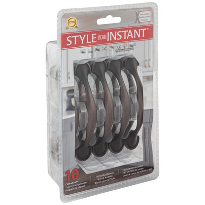 3" Center-to-Center Satin Nickel Watervale Retail Packaged Cabinet Pull