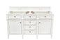Brittany 60" Double Vanity in Bright White
