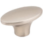 1-7/8" Overall Length Satin Nickel Oval Hudson Cabinet Knob