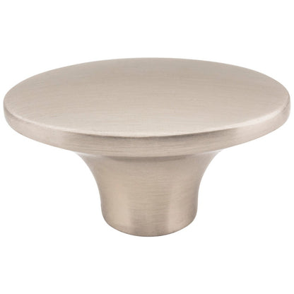 1-7/8" Overall Length Satin Nickel Oval Hudson Cabinet Knob
