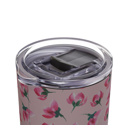 Customizable: Floral Pattern Tumbler, Personalized Gift for Coffee Lovers, Travel Mug for Women, Insulated Drinkware, Trendy Water Bottle