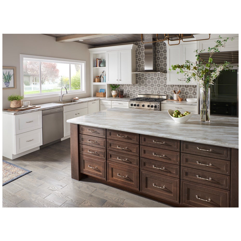 96 mm Center-to-Center Satin Nickel Tiffany Cabinet Pull