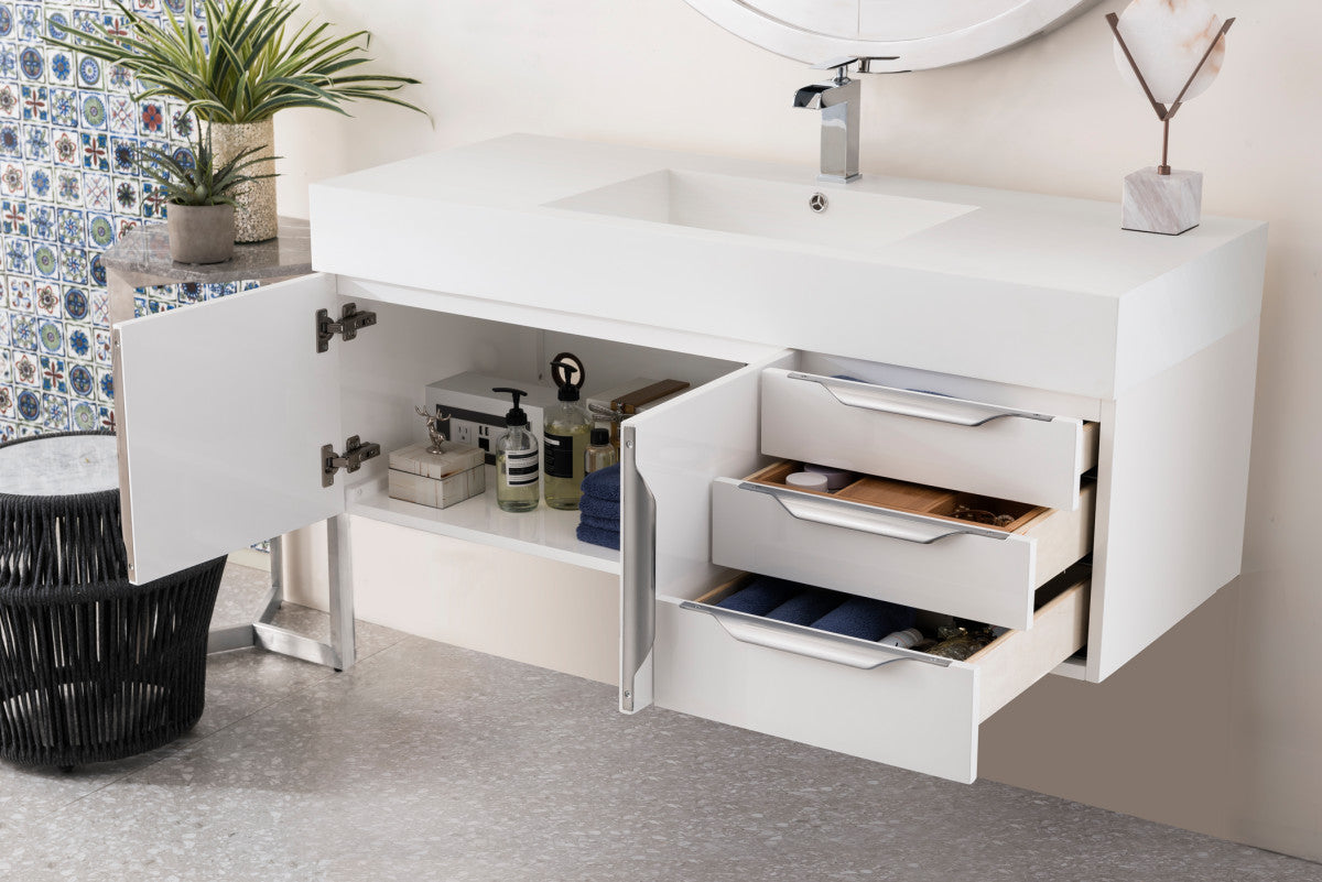 Columbia 48" Single Wall Mount Vanity Cabinet