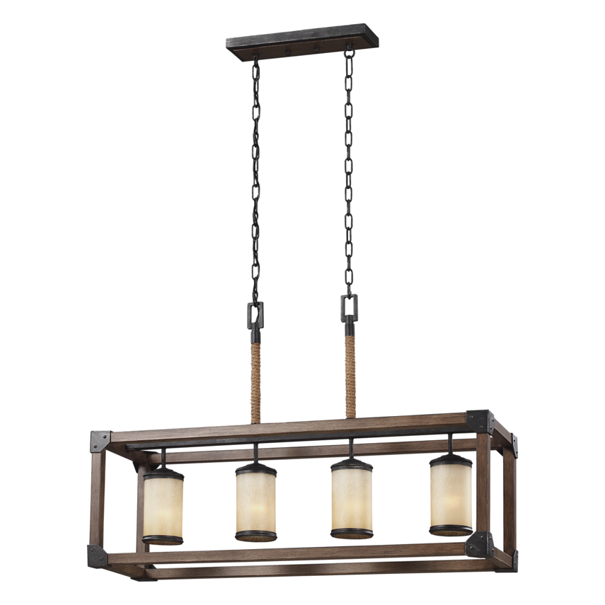Dunning 4-Light Linear Chandelier