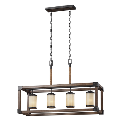 Dunning 4-Light Linear Chandelier