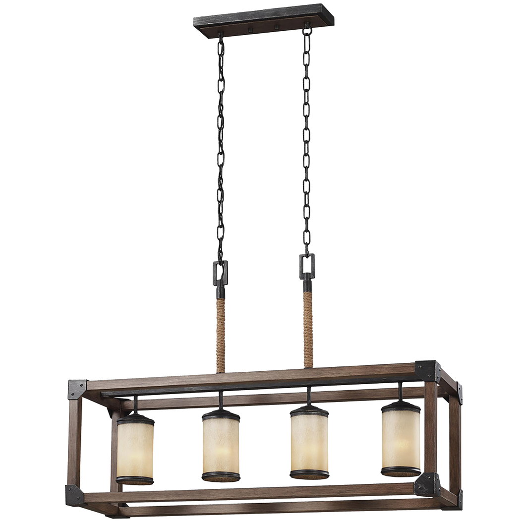 Dunning 4-Light Linear Chandelier