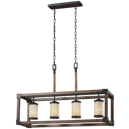 Dunning 4-Light Linear Chandelier