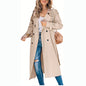 Women's Casual Windbreaker Jacket - Fashionable Solid Color Outerwear for Women