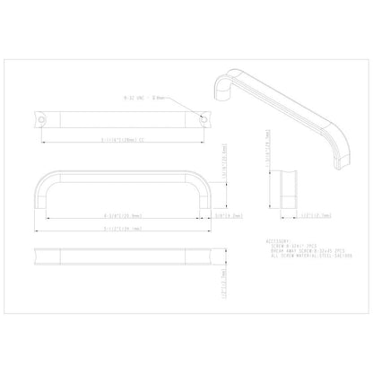 3" Center-to-Center Satin Nickel Rae Cabinet Pull