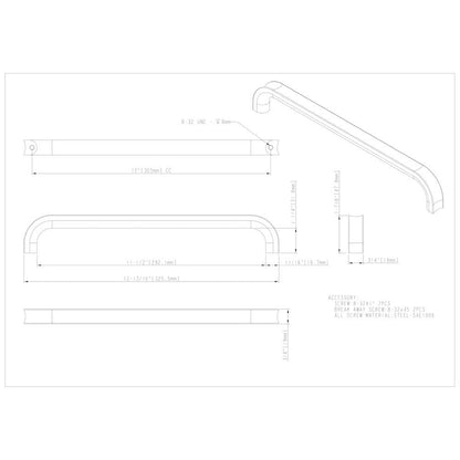 3" Center-to-Center Satin Nickel Rae Cabinet Pull