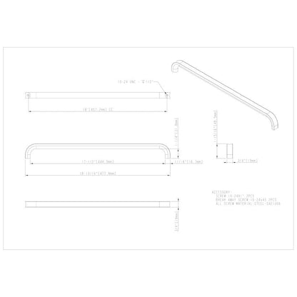 3" Center-to-Center Satin Nickel Rae Cabinet Pull