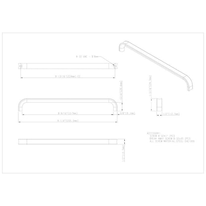 3" Center-to-Center Satin Nickel Rae Cabinet Pull