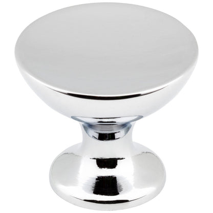 1-1/16" Diameter Polished Chrome Rae Cabinet Knob