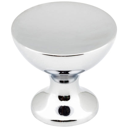 1-1/16" Diameter Polished Chrome Rae Cabinet Knob