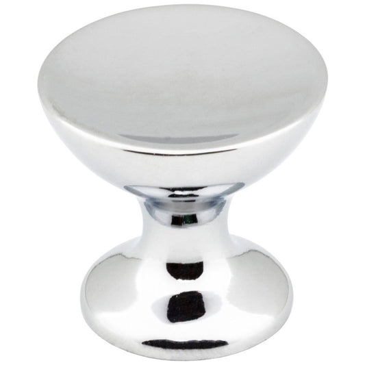 1-1/16" Diameter Polished Chrome Rae Cabinet Knob