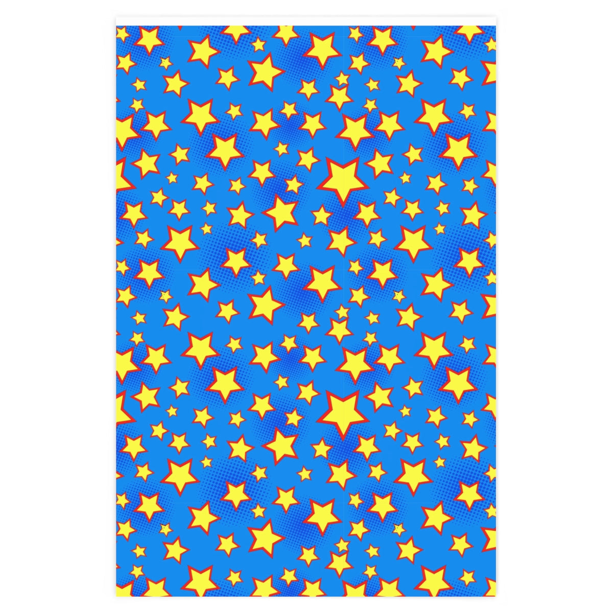 Blue Star Wrapping Paper